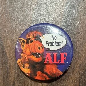 ALF No Problem Button Pin